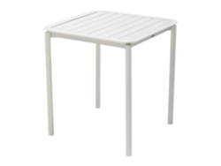 Mesa de jardín cuadrada apilable de 70 x 70 cm en aluminio
