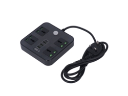 Enchufe Multifuncional 8 En 1 Con Usb De 5 V Y 3,1 A Y Cable De 2 M Para El Hogar Y La Oficina.