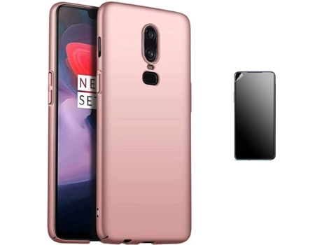 Kit Carcasa Y Protector Oneplus 6 Ultimatte Turtleshell Rosa