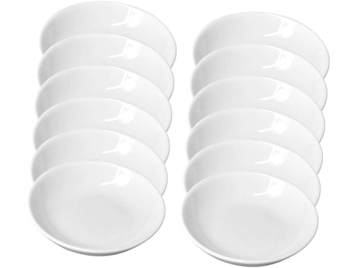 Juego Multifuncional De 12 Piezas De Cerámica Para Tinta, Incluye Soporte Para Pinceles Y Plato.
