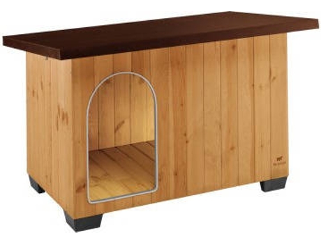 Caseta para Perros FERPLAST Kennel (Marrón - 141x86,5x87 cm - Madera)