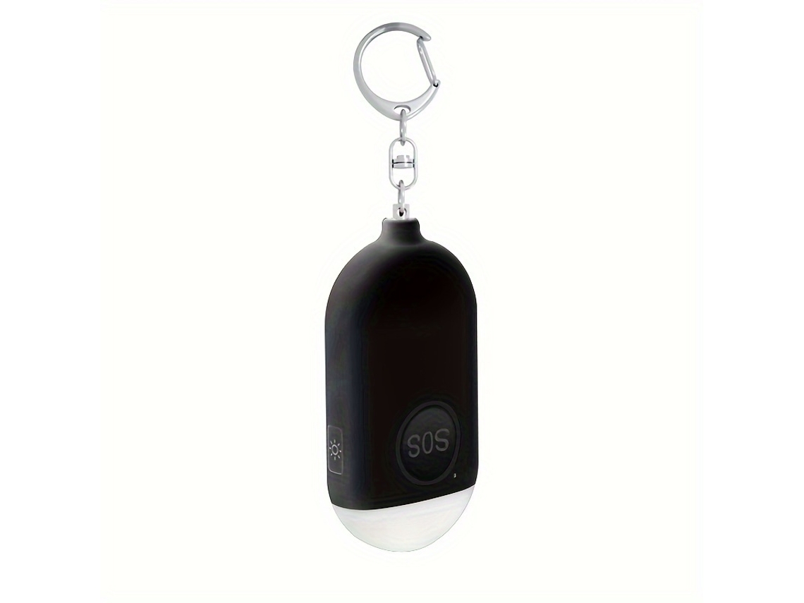 Llavero Con Alarma Personal De Emergencia Recargable Por Usb De 130 Db (para Mujeres): Luz Led De Emergencia Sos, Duradera Y Multifuncional.
