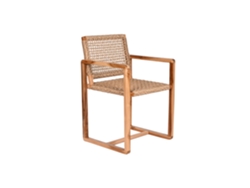 Silla Teca Ratán Natural 54x53x83cm