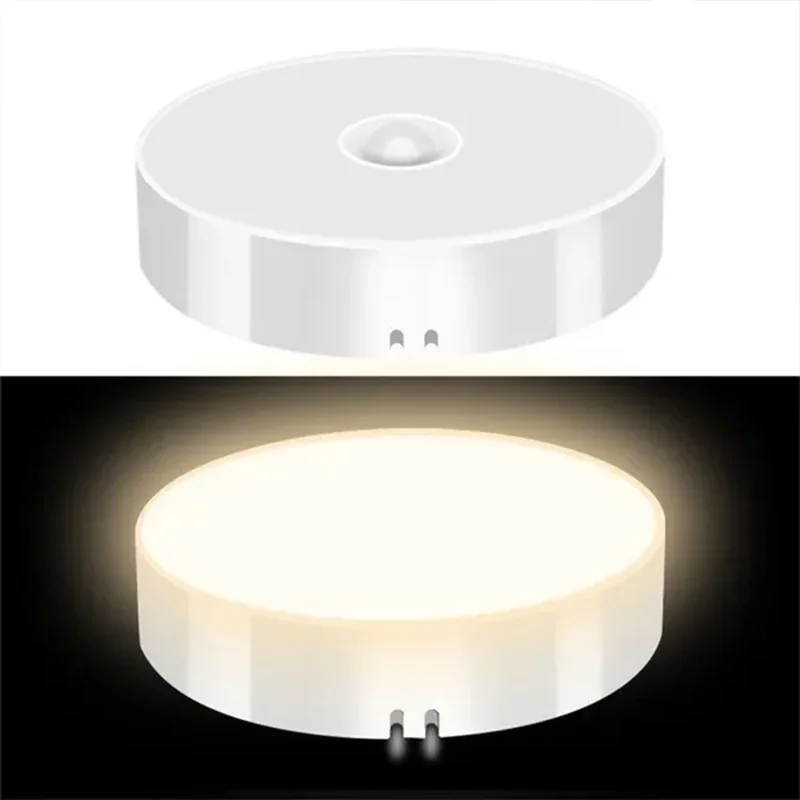 (2 Artículos) Luz Nocturna Led Recargable Por Usb Con Sensor De Cuerpo Humano Pir
