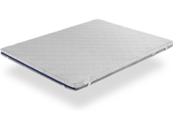 Sobre Colchón SHAULA (Blanco, Gris - Espuma Omnisoft, Memory Foam Energex - 150x200 cm)