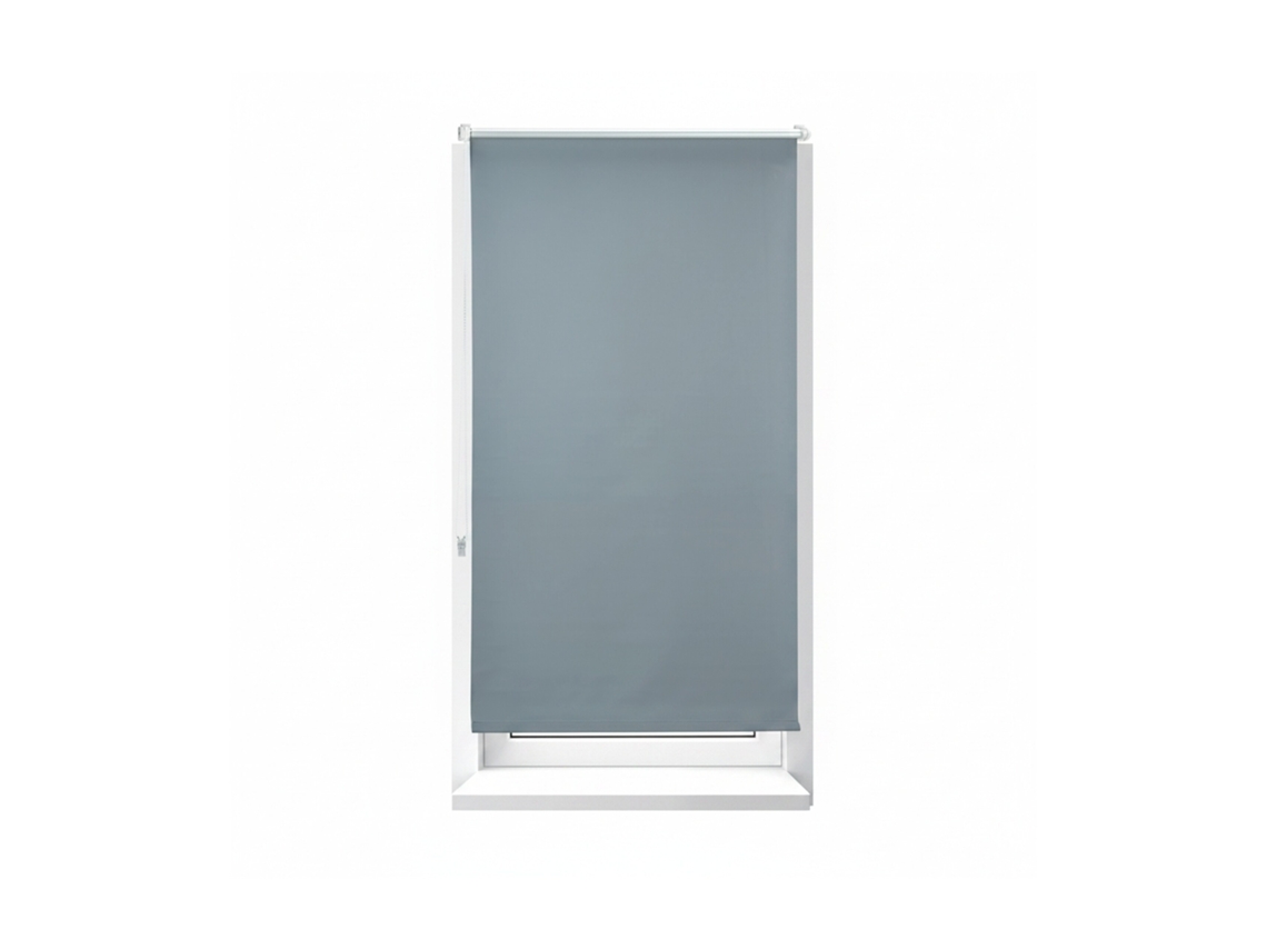 Relaxdays Estor Opaco Térmico, Sin Taladrar, Enrollable, Cadena, 1 Ud, Tela-aluminio, 90x210 Cm, 86 Cm Ancho, Gris