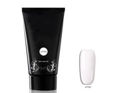 Gel de extensión de uñas de acción rápida, 30 ml, gel UV fácil de quitar para manicura (blanco)