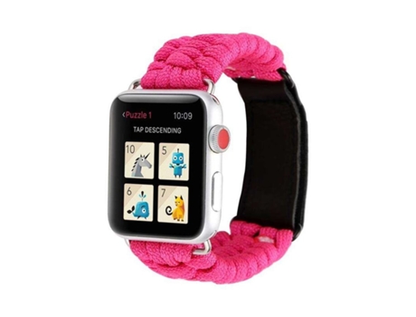 Pulsera De Alambre Trenzado Para Apple Watch Series 4 40Mm Rosa VEANXIN