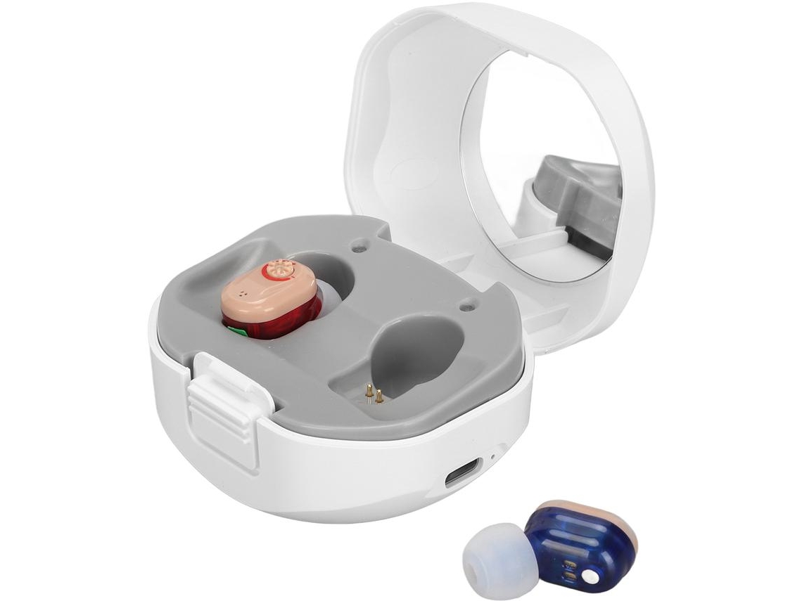 Auriculares Prótesis Auditivas YIZHOOD Z127C Reducción digital del ruido (In Ear - Rojo Azul)