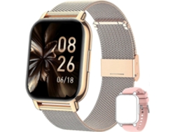 Reloj inteligente para mujer con llamadas, presión arterial y 100 modos deportivos