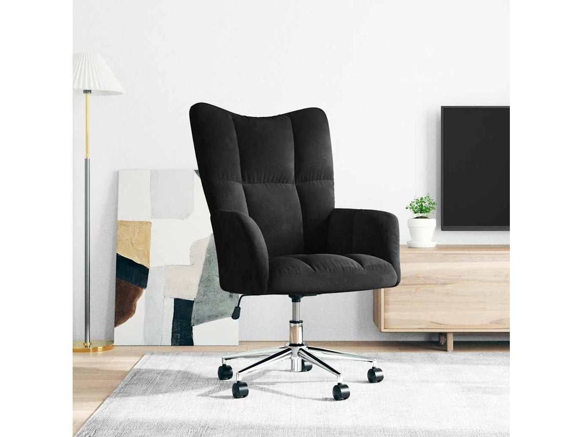 Sillón De Relax | Silla De Relajación | Sillón De Terciopelo Negro