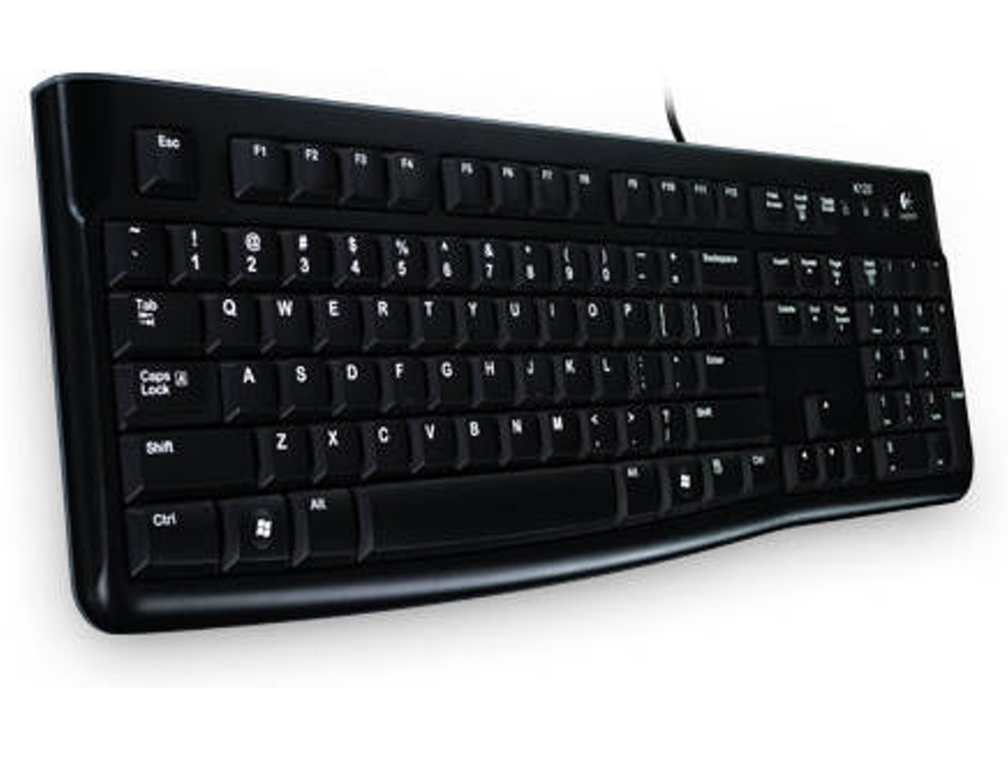 Teclado LOGITECH K120 (Con Cable - Layout Suizo)