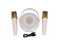 2026-máquina De Karaoke Mini Inalámbrica Bluetooth Portátil Con 2 Micrófonos Inalámbricos Para Niños Y Familia