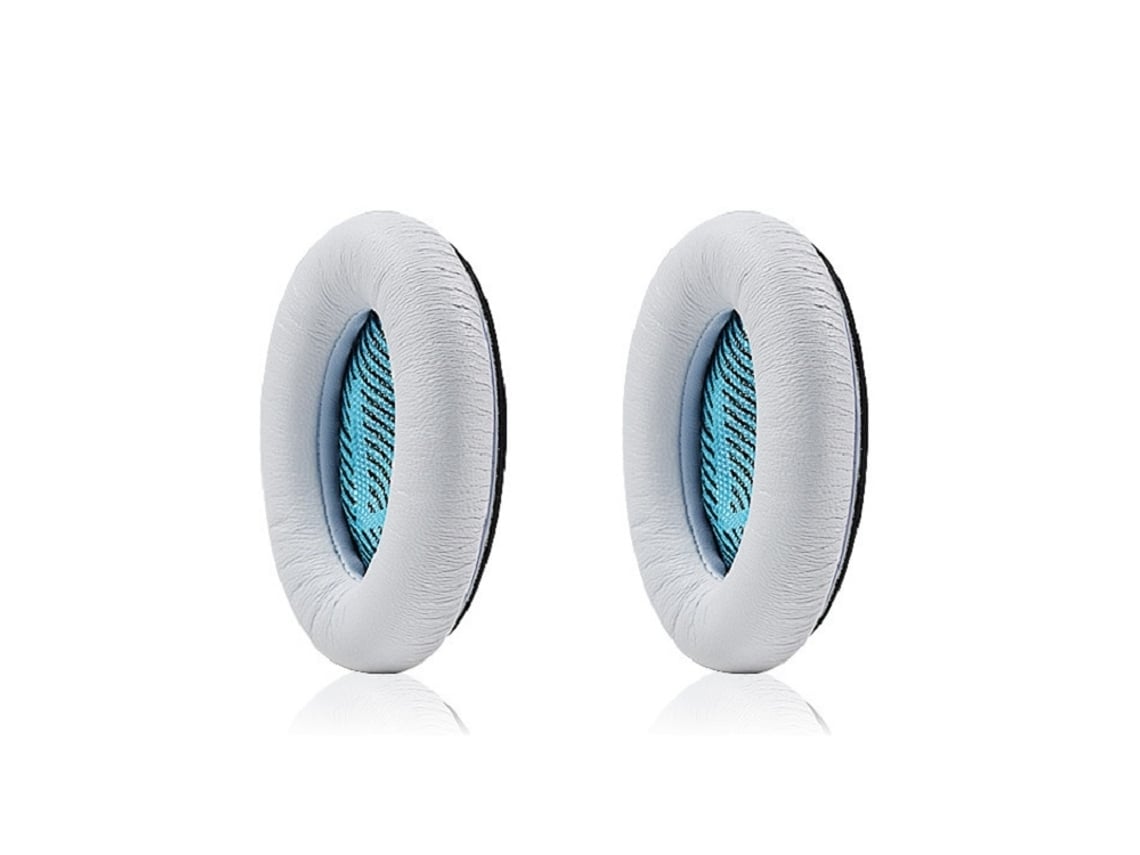 Almohadillas para auriculares Bose QC35, espuma suave, piel de oveja blanca.