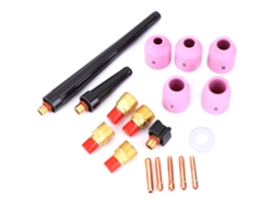 Kit De Accesorios Para Lente De Gas Tig, Cuerpo Del Chaleco, Cubierta Trasera, Puerta De La Punta Para Sr Wp9/20/25, 18 Piezas.