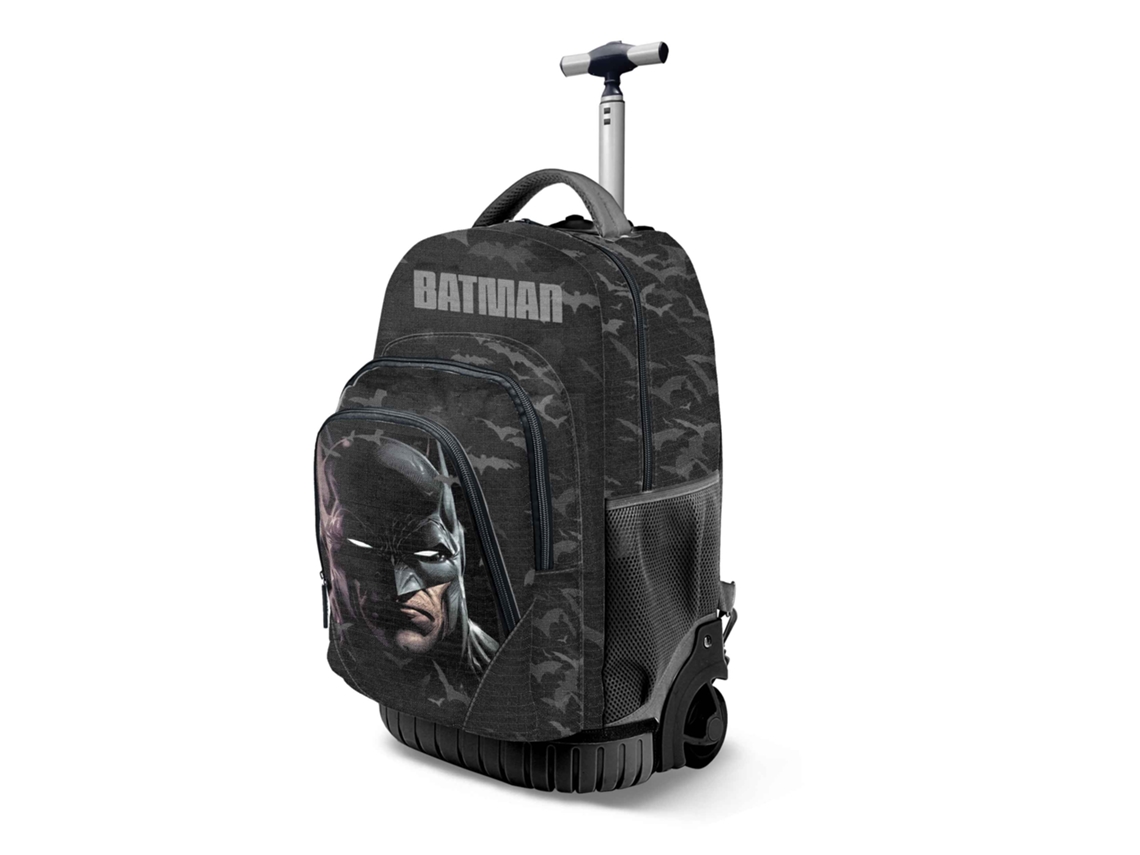 DC Comics Batman Face Mochila Trolley GTS FAN, Negro KARACTERMANIA
