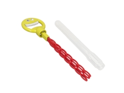 Varita Para Hacer Burbujas Con 32 Agujeros, Plástico A Prueba De Fugas Con Forma De Cara, Juguete Amarillo Para Exteriores De Verano.