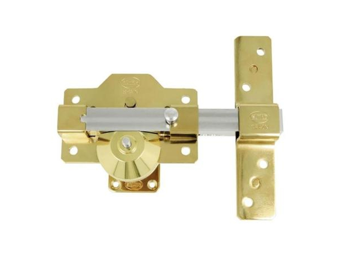 Cerrojo alta seguridad 1plus 90x154 oro