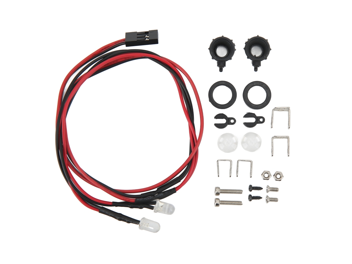Faro Delantero Para Coche Rc Con Base Ajustable, Plástico Blanco, Bajo Consumo Energético, Accesorio General Para Modelos Rc.