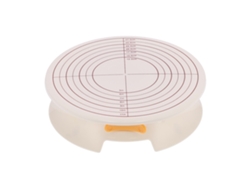 Base giratoria antideslizante para repostería con escala, herramienta de repostería