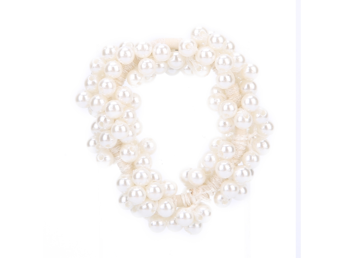Elasticas De Cabelo Com Pérolas Falsas Para Mulher Estilo Elegante Acessórios De Cabelo Bandas De Cabelo