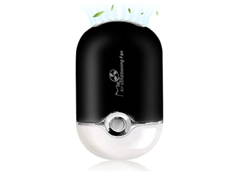 Mini ventilador USB recargable mini ventilador portátil ventilador de refrigeración sin aspas secador de pestañas portátil negro BISBISOOUS