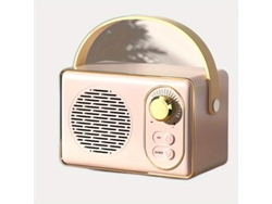 Mini Altavoz Inalámbrico Retro Para Exteriores, Batería De Larga Duración, Led Rgb, Conexión Usb, Decoración Para El Dormitorio.