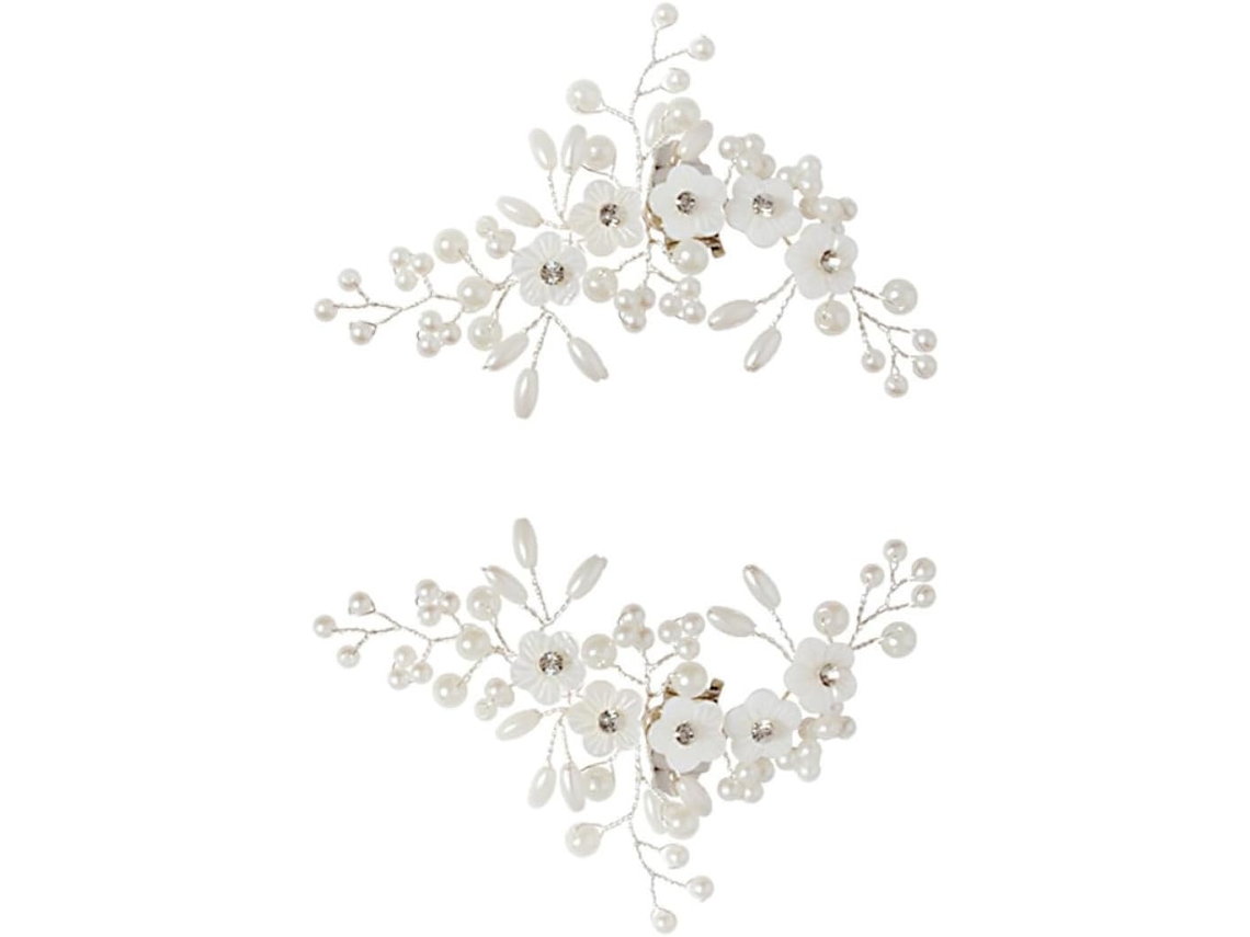 Clipes De Sapato Elegantes Em Liga Metálica Com Ornamento Prateado Para Decoração Requintada De Sapatos De Casamento.