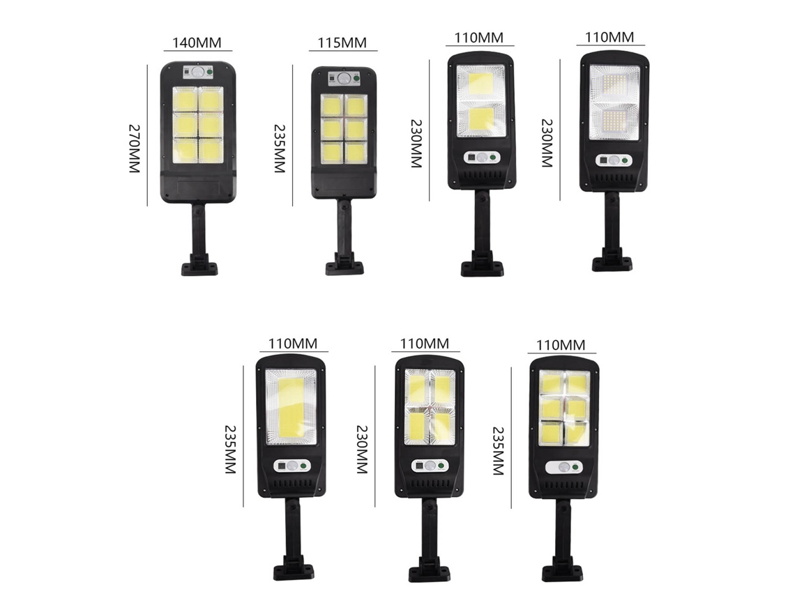 Farola Solar Inteligente Con Sensor, Mando A Distancia, Led Cob, 3 Funciones, Octogonal, Duradera Y Compacta.