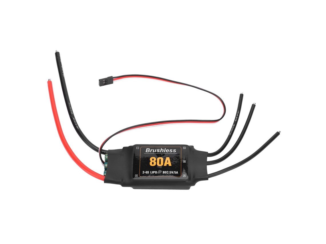 2026-controlador De Velocidad Eléctrico Brushless 80a Para Avión Rc, Helicóptero Y Aeronave