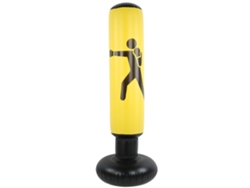 Ats-columna De Boxeo Hinchable Para Adultos Saco De Golpes Fitness Descompresión Amortiguado Amarillo