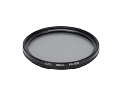 Filtro Cpl Circular Polarizador Ultra Delgado De Vidrio Óptico Multicapa Para Lentes De Cámara Con Estuche 58mm