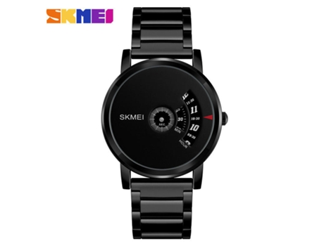 Relojes de Pulsera para Hombre, Relojes Impermeables de Cuarzo de Acero Inoxidable para Hombre-Superficie Negra LUUCOZK