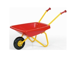 Carrito de Mano ROLLYTOYS con Cubo de Plástico Amarillo y Rojo