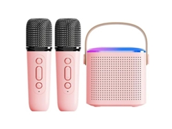 Mini máquina de karaoke para niños, altavoz Bluetooth portátil, máquina de karaoke para niños con micrófono inalámbrico para fiestas de cumpleaños de niños y niñas Yizhood