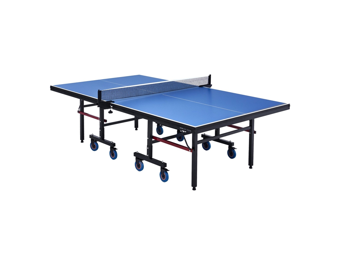 Mesa de ping pong VEVOR, mesa de ping pong plegable para interiores con red de sujeción