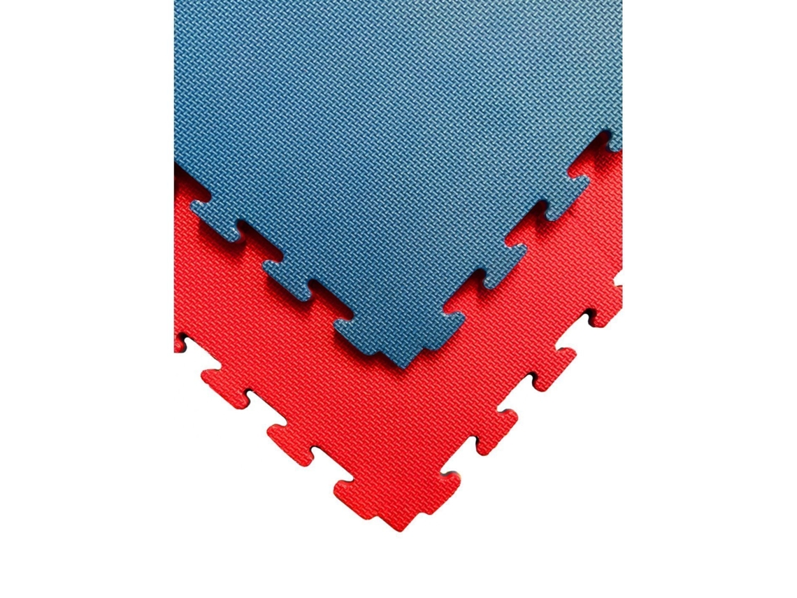 Tatami Puzzle | Lote X5 Losetas - Rojo/azul | Esterilla Reversible Antideslizante | Artes Marciales, Judo Espesor: 20mm