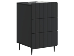 Maison Exclusive - Armario De Noche Negro 43x 41 X 68 Cm Madera De Ingeniería