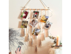 Decoración De Habitación, Organizador De Fotos Macramé Colgante, Regalo Para Mamá, Abuela, Cumpleaños Y Amigos