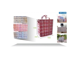 Bolsa de rejilla de gran capacidad para compras y almacenamiento, 70 x 70 x 18 cm, duradera, reutilizable, organizador de comestibles.
