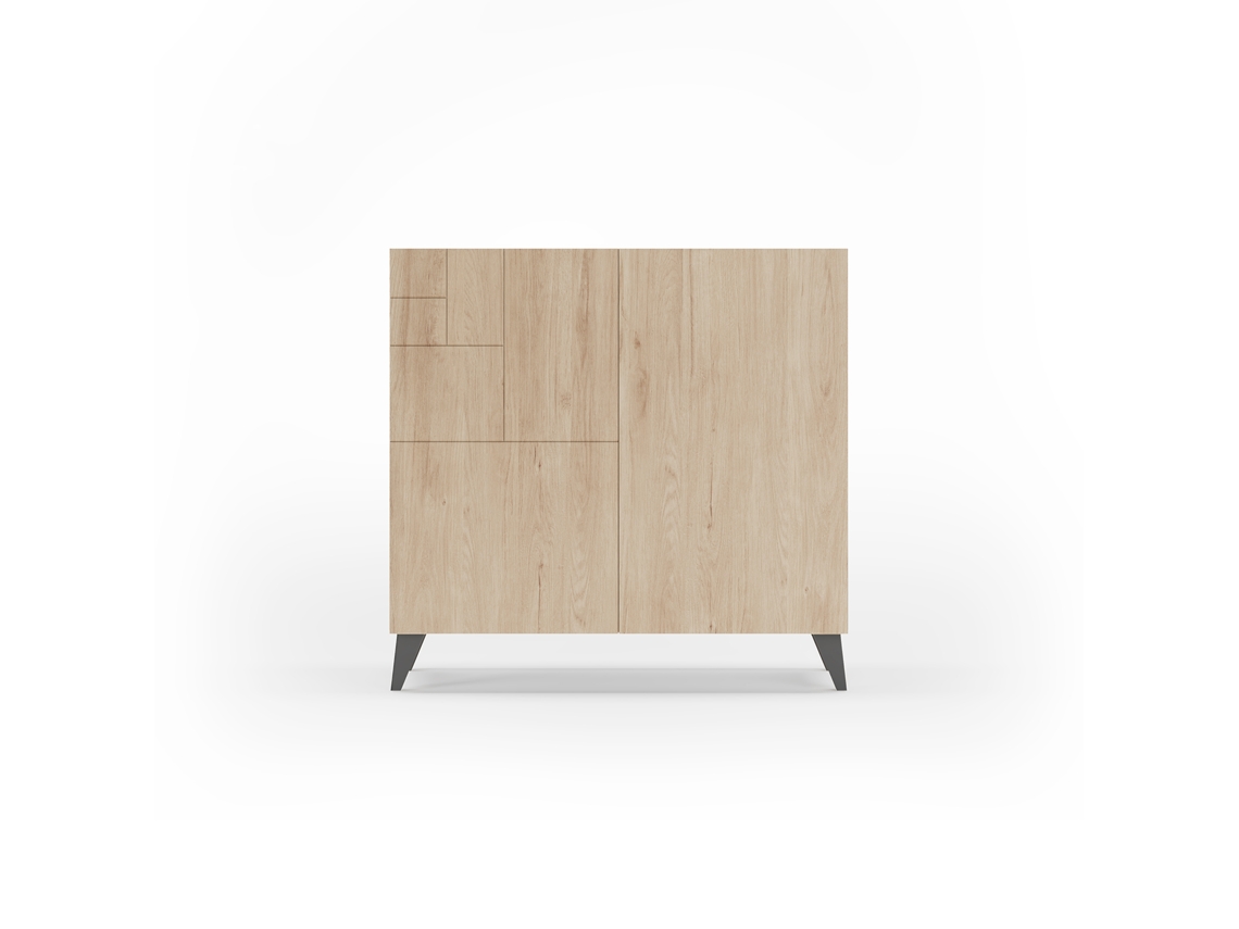 Zapatero HERDASA Bergen Roble, Grafito (87 x 90 x 27 cm)