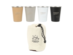 Juego De 4 Vasos De Camping De 350 Ml, De Acero Inoxidable 304, Ligeros, Con Bolsa Para Picnics Y Excursiones Al Aire Libre.