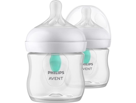 Conjunto de 2 garrafas naturais 3.0 Philips Avent SCY670/02 - 125 ML - AR livre