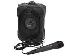 Altavoz inalámbrico c/micrófono y luces 19x15x16 cm BONTEMPI