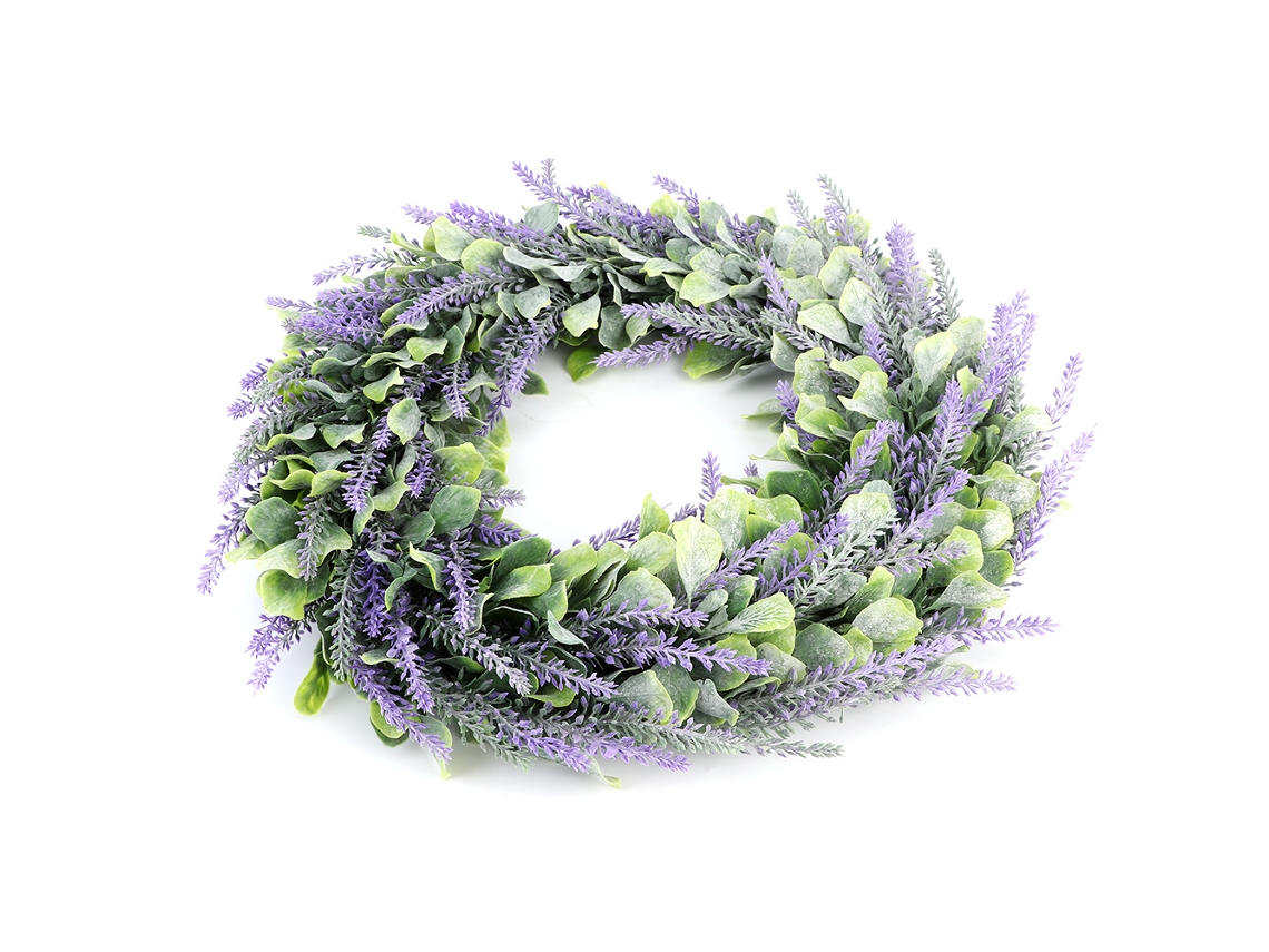 Guirnalda de flores artificiales de lavanda para la puerta