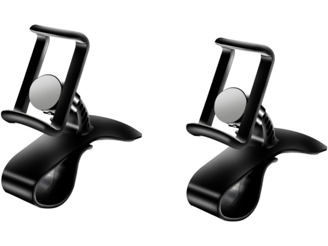 Soporte Ajustable Para Teléfono De Salpicadero De Coche De 2 Piezas Con