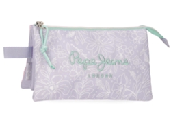 Estuche triple Pepe Jeans Renata Lila 2025 410098405081