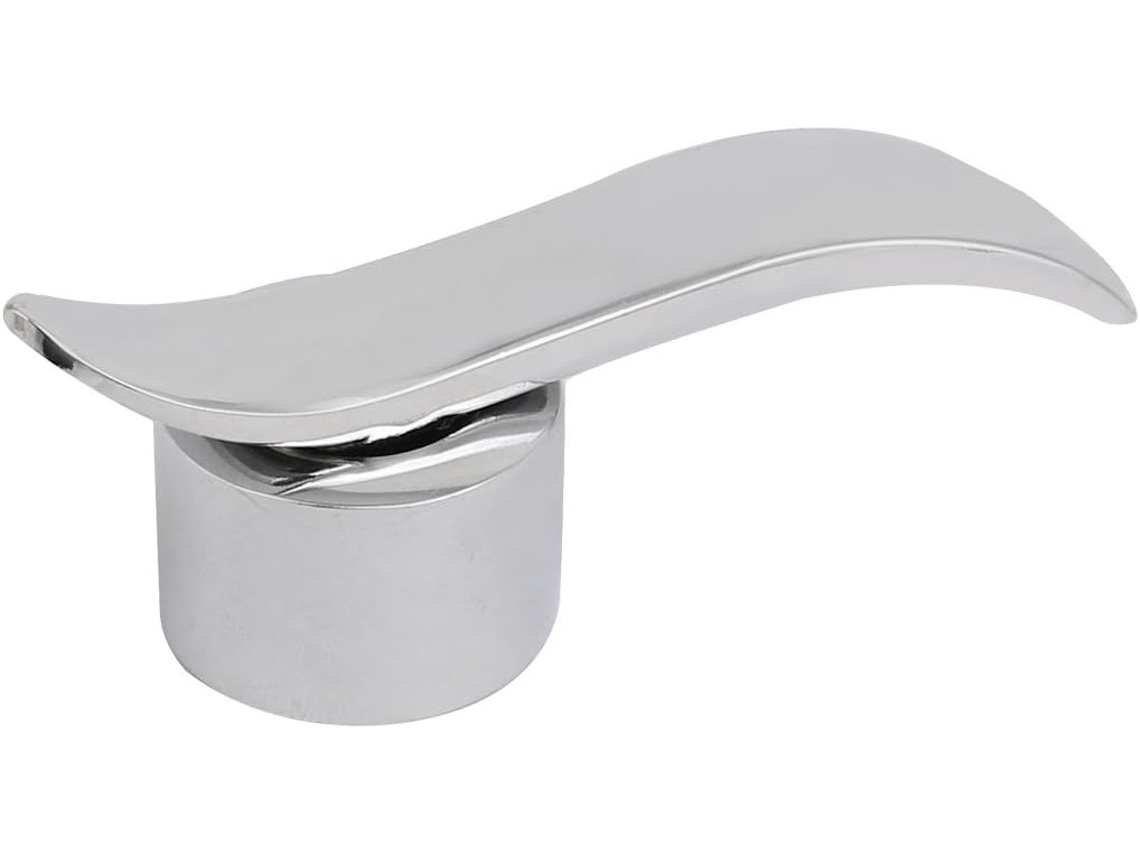 Kit de manija universal para grifo, aleación de zinc, para agua fría y caliente, color plata CHABERLU