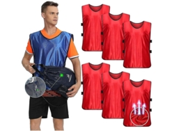 Chaleco de entrenamiento deportivo 2026 6 para fútbol, baloncesto, hockey, adultos, niños, transpirable, duradero