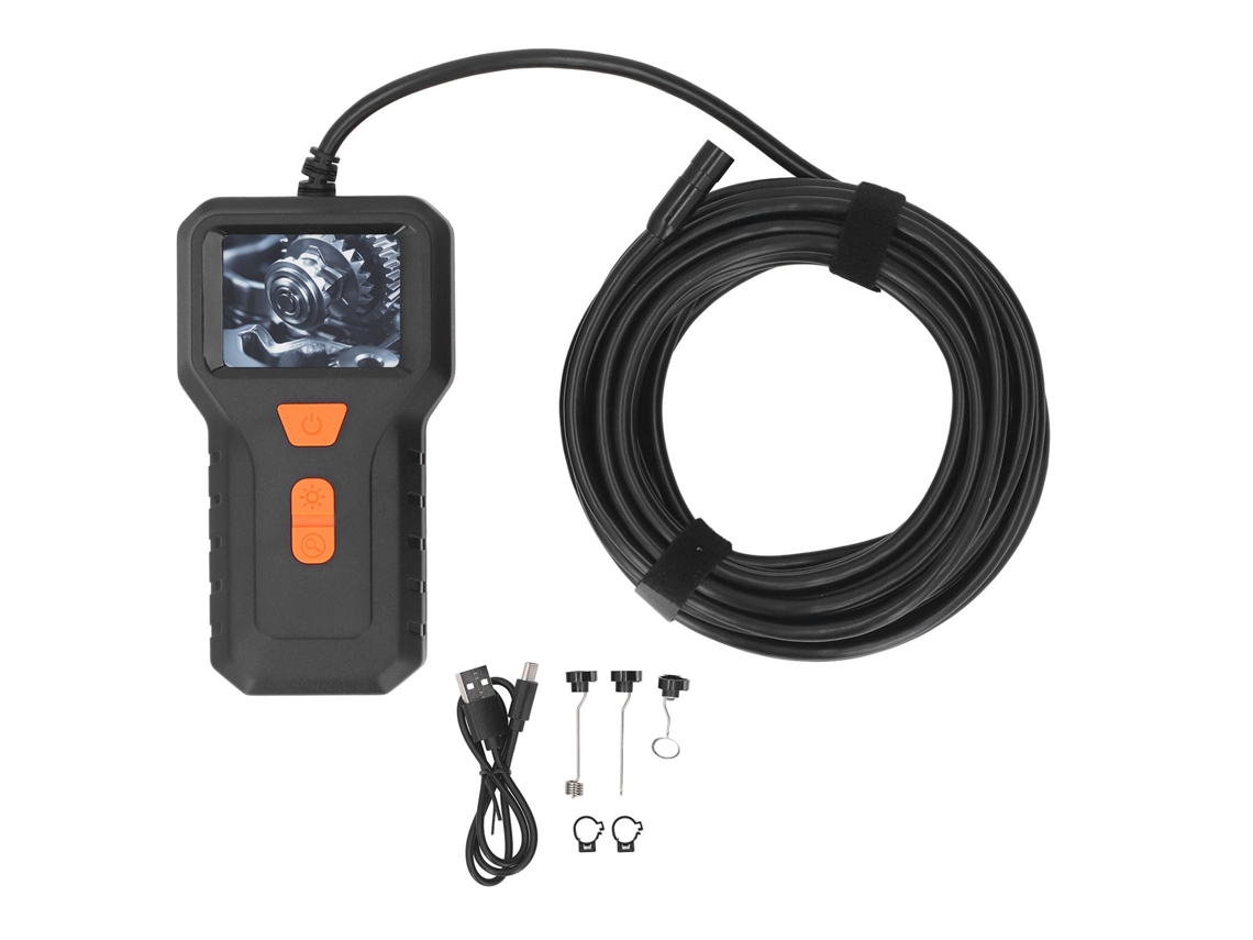 Cámara De Inspección Industrial Hd Snake De 2 Pulgadas Con Cable De 5 Metros Y Lente De 8 Mm Para Endoscopios Digitales.